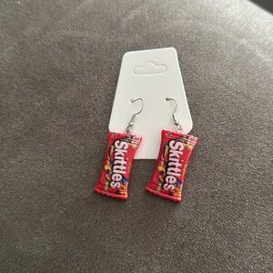 Handmade cute earrings mini kawaii food candy animal - SKITTLES​​